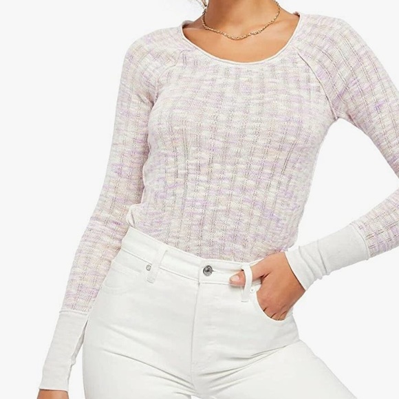 Free People Tops - NWT We The Free Spaced Out Long Sleeve Knit Top XS